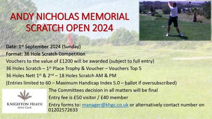 Andy Nicholas Memorial Scratch Open 2024